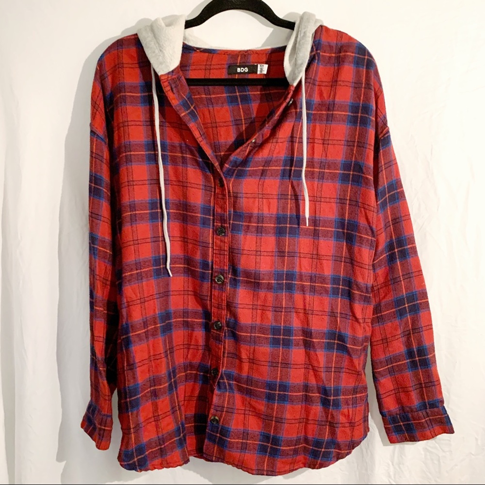 Hooded flannel